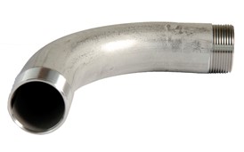 Stainless steel BSP Bend mal/mal conical