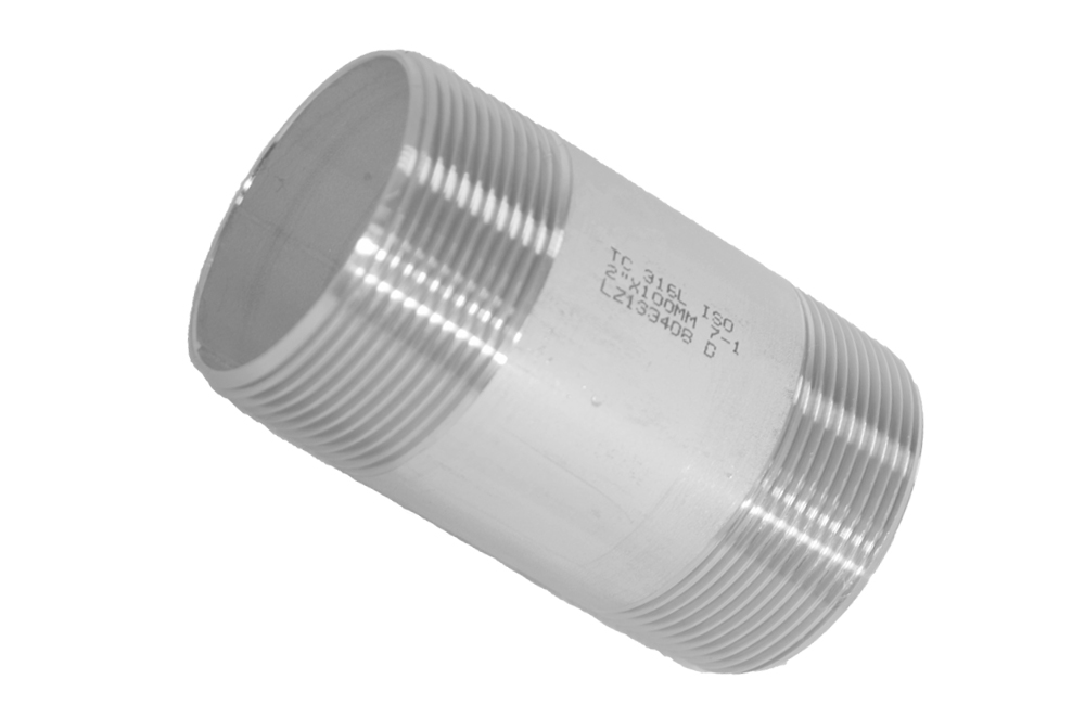 Stainless steel BSP Barrel nipple from pipe