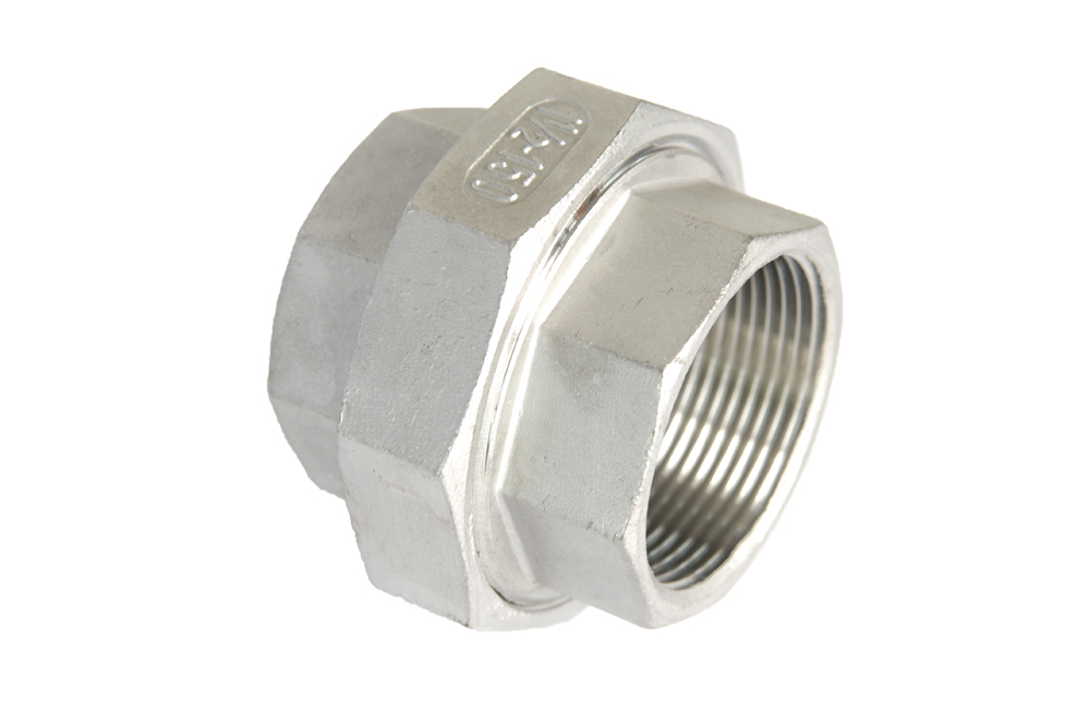 Stainless steel BSP Union fem/fem flat