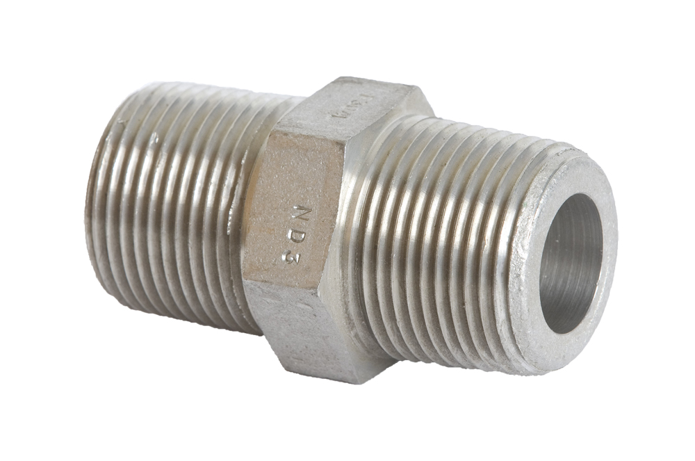 Stainless steel 3000 lbs NPT Hexagon nipple