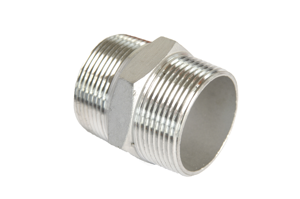 Stainless steel BSP Hexagon nipple conical